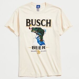 Urban Outfitters Busch Bass Tee Shirt Vintage Mens Unisex Size Medium Fishing
